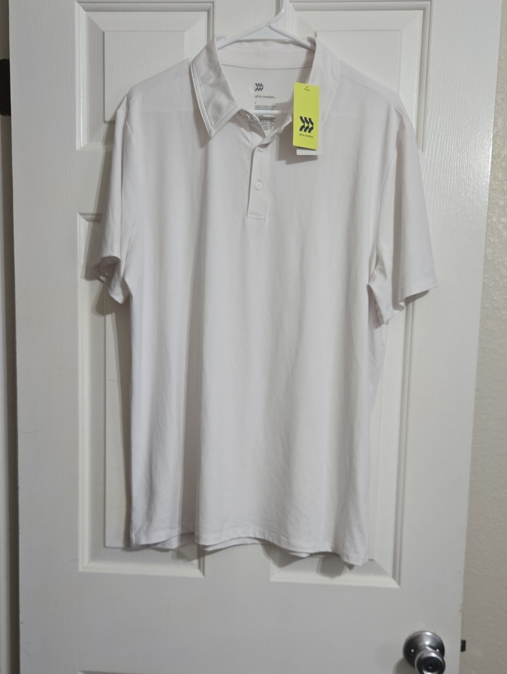 all in motion White Short-Sleeve Polo